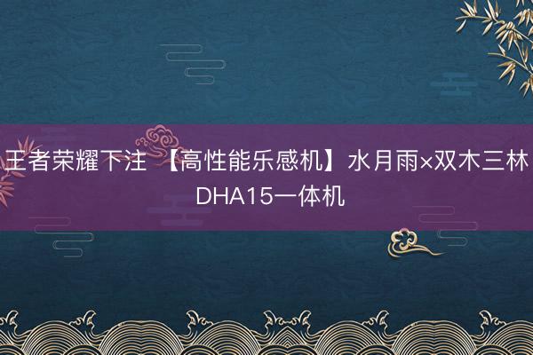 王者荣耀下注 【高性能乐感机】水月雨×双木三林 DHA15一体机