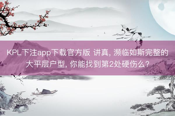 KPL下注app下载官方版 讲真, 濒临如斯完整的大平层户型, 你能找到第2处硬伤么?