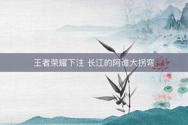 王者荣耀下注 长江的阿谁大拐弯